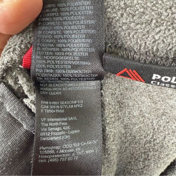 The North Face Lounge Pants Small Gray Polartec Drawstring Waist Straight Leg - Picture 8 of 8